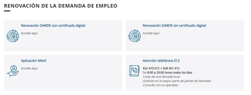 renovar darde canarias 2023 online telefono 